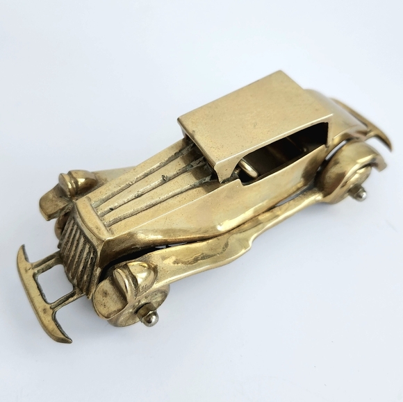 VTG 3D Brass Antique Car Model, vehicle Model, home decor, office decor - Picture 6 of 14